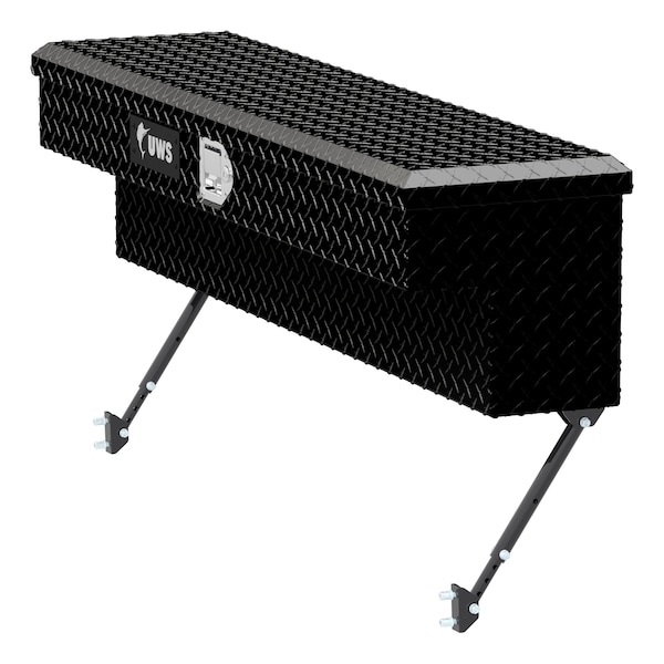 Uws Gloss Black Aluminum 48 Truck Side Tool Box with SpaceSaving Legs EC30102-MK2 - main